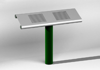 Banc Assis Debout metal 1m 200