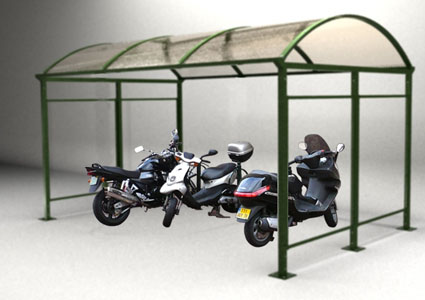 Abri moto largeur 3,75m et +