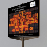 Fabricant mobilier urbain : panneau lumineux led, panneau publicitaire Affichage digital et panneau lumineux led