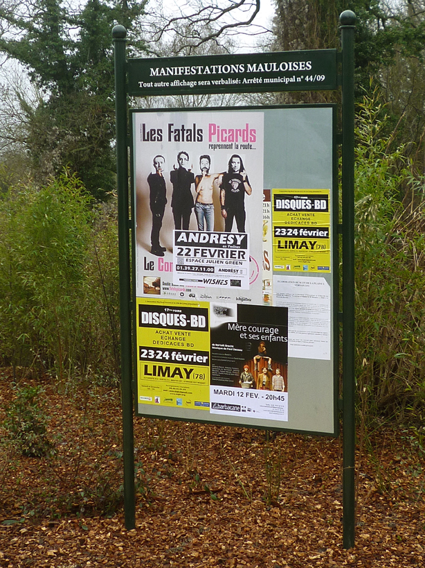 Panneau d'affichage extérieur libre sur pieds - Panneau affichage